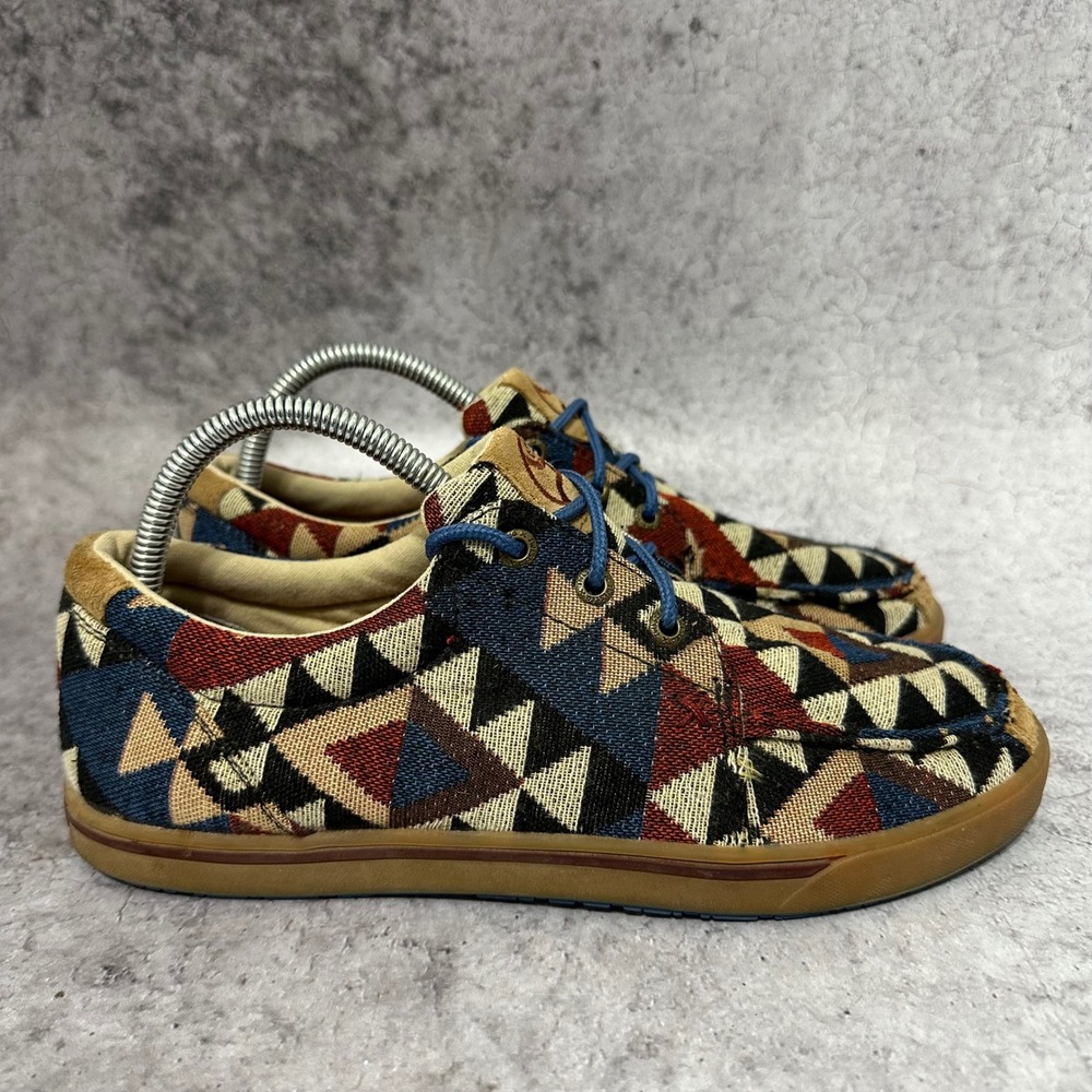 Twisted‎ X Hooey Loper Shoes Mens 8 Multicolor Aztec Canvas WHYC001 Sneaker